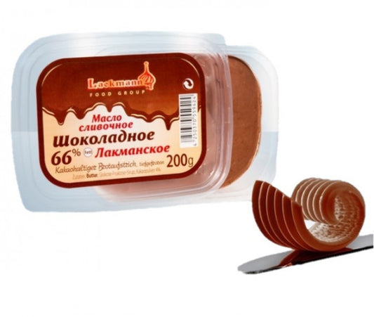 Mantequilla de chocolate 66% grasa, 200 g